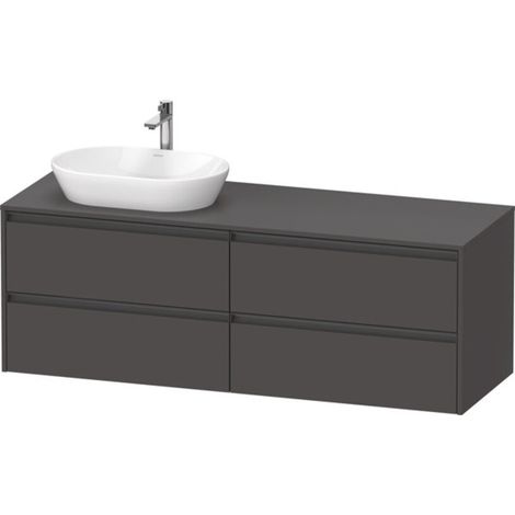 Duravit Ketho.2 Konsolenwaschtischunterbau, Beckenausschnitt (1/2)