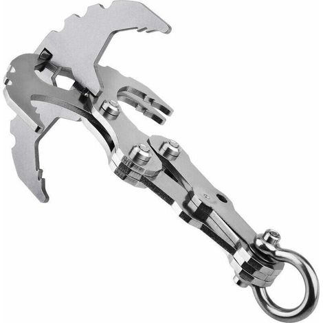 Multifunctional grappling hook made of 304 stainless steel – 25 kg load capacity – For climbing, fishing and rescue – Compact and lightweight (1/5)