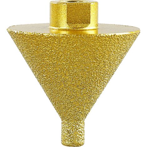 Fraise à chanfreiner diamantée M10, foret diamanté pour agrandir, façonner et ébarber les trous existants dans le carrelage, le marbre, le quartz, la pierre, le granit et la céramique. (1/5)
