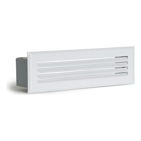 Grille de décompression à lamelles Blanc - 195 x 60 mm