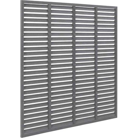 Maison Exclusive - Lamellenzaun WPC 180x180 cm Grau (1/5)