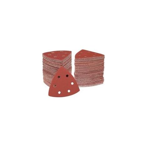 Triangle de Poncage 70 Triangles Abrasifs Auto-agrippants 150 Grit, Lot de 6, pour Ponceuse Triangulaire (1/5)