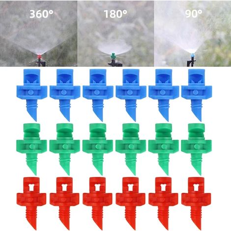(Vert 180°) 50 buses à réfraction pour l'irrigation agricole, arroseur à angle, pulvérisateur à brumisation pour serres (1/4)