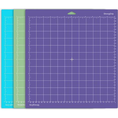Tapis de découpe pour Cricut, adhésif de rechange, tapis de découpe adhésifs, lot de 3, tapis de découpe auto-adhésif pour loisirs créatifs, tapis antidérapant pour accessoires Cricut (1/5)