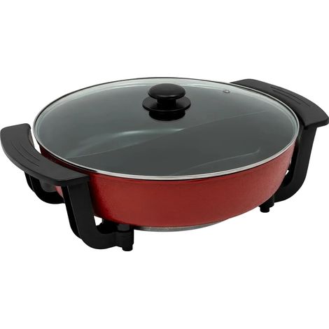 Cocotte Électrique, Capacité de 6 L, Chauffage Rapide, rouge (1/2)