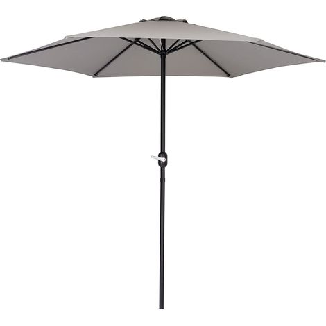 Baroni Home Ombrellone da Giardino Terrazzo Balcone, Ombrellone Parasole con Palo Centrale Regolabile, Colore Bianco Ø 2,70 m x 2,36 m (1/4)