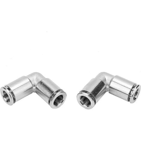 Stück vernickelte 90-Grad-Winkel-Schnellkupplungen für Druckluftschläuche (8 mm)