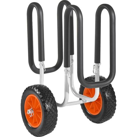 Carrello per kayak, capacità 150 libbre, ruote piene da 10 pollici, 150 libbre (1/2)