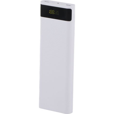 Boîtier batterie portable DIY S10 en ABS haute qualité, 10 x 18650, sans soudure, kit blanc pour bloc d'alimentation mobile (1/5)