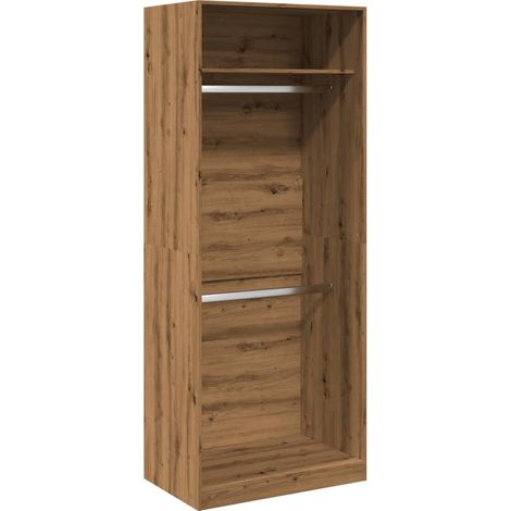 Maison Exclusive - Armadio Rovere Artigianale 80x50x200 cm in Legno Multistrato