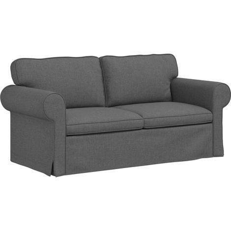 Canapé Gris foncé 175 x 82 x 80 cm tissu (1/5)