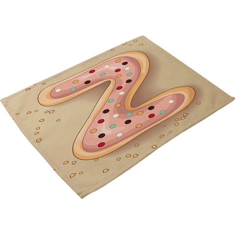 Tapis De Table En Coton Et Lin - Isolation Thermique Et Résistance À L'usure - Pour Salle À Manger Et Cuisine - Lot De 2 (1/2)