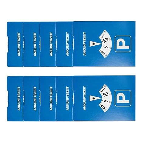 Blue Paper Parking Discs 11 x 15 cm Car Time Stamp (1/5)