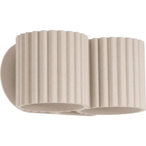 Appliques Aura aluminium taupe 2xG9 21cm Sollux (1/5)