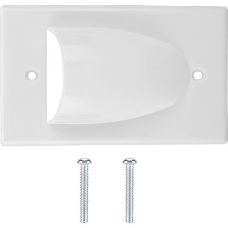Faceplate Murale - Couvercle de Boîte de Dérivation - ABS Blanc - 11,5 x 7 x 2,6 cm - Pour Installation Électrique Intérieure - 1 Pièce (1/5)