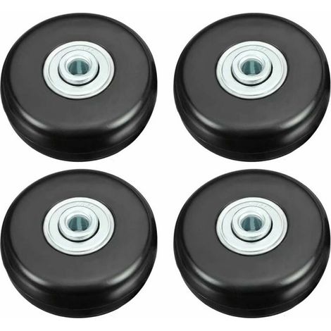 Ruote per valigie HYY AR, ruote e pneumatici in gomma per riparazione valigie da 45 mm, ricambio universale, 4 pezzi (1/4)