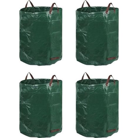 Sacs à déchets jardin - miniClover - 272 L - Vert et noir - 65x65x74 cm - Grande capacité (1/4)
