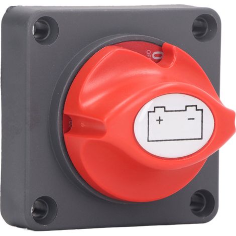Wasserdichter Batterietrennschalter, auslaufsicherer Isolator 12V 24V 48V, Zubehör für Auto/Boot (1/5)