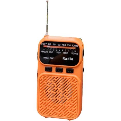 Mini radio portable DSP rechargeable de poche FM/AM avec haut-parleur Bluetooth, compatible carte TF, casque et lecteur de musique B (1/5)