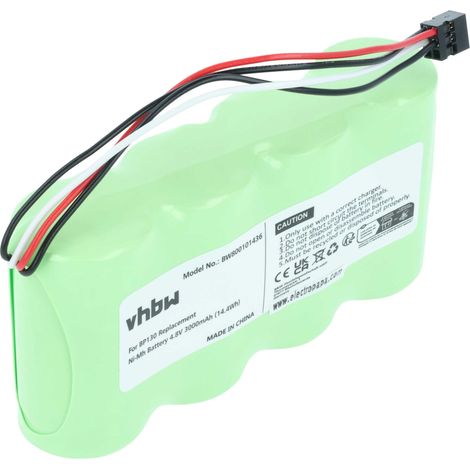 vhbw Batería compatible con Fluke 123, 124 medidor (3000 mAh, 4,8 V, NiMH)
