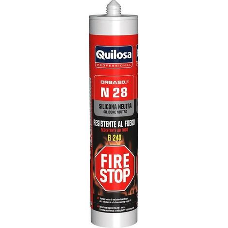 QUILOSA silicona fire-stop. ei 240. cartucho. 300 ml - quilosa