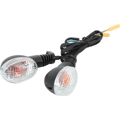 Luz intermitente adecuada para la modificación de la motocicleta Kawasaki Para Ninja 250 (blanco y negro) (1/5)