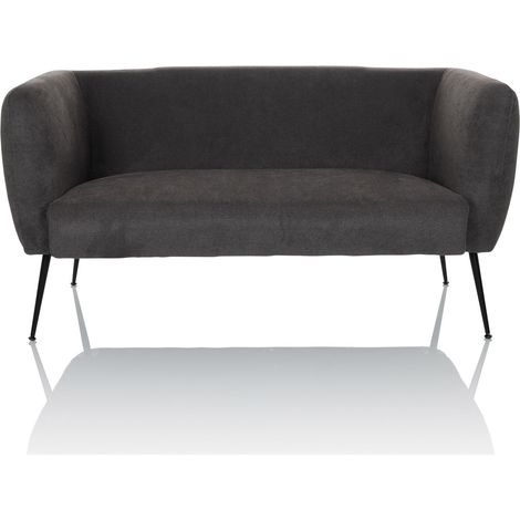 [NEUWERTIG] B-Ware Hjh Living Loungesofa Couch Hayriver Stoff Grau Sofa Stuhl Möbel Wohnzimmerstuhl
