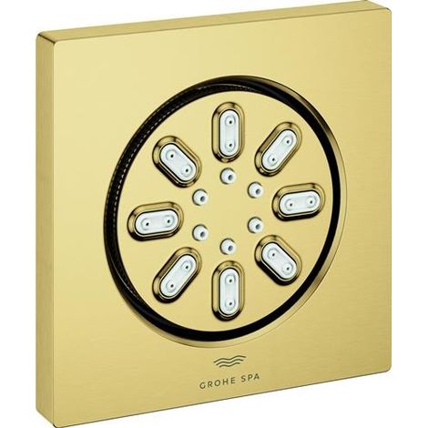 Grohe Douchette latérale Rainshower Aqua – Économie d'eau – Noir fantôme Doré, 26802GN0