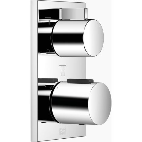 Thermostat encastré Dornbracht avec régulation de débit à trois