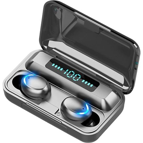 Talkie-walkie numérique double oreille pour le commerce électronique en mode privé avec fonction d'alimentation mobile et écouteurs Bluetooth 5.0 (1/5)