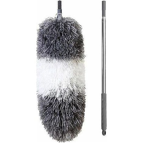 plumeau Tlescopique En Microfibre, Extra Long, Extensible Jusqu' 250 Cm De Longueur, Housse Anti-rayures, Manche En Acier Inoxydable, Tte De Plume (1/5)