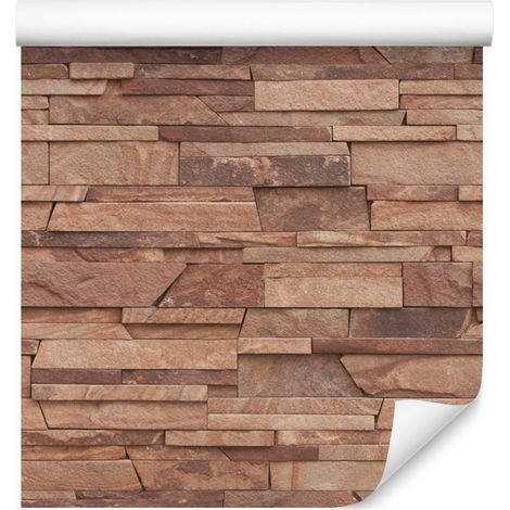 Carta da parati effetto pietra ardesia con effetto 3D per soggiorno e camera da letto, 50x1000 cm (1/5)