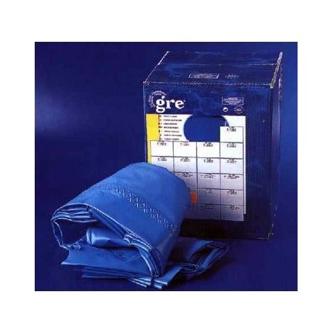 GRE – Couverture intérieure piscine 350 – Liner PVC pour piscine à parois acier – Système de fixation Overlap – Étanchéité renforcée (1/9)