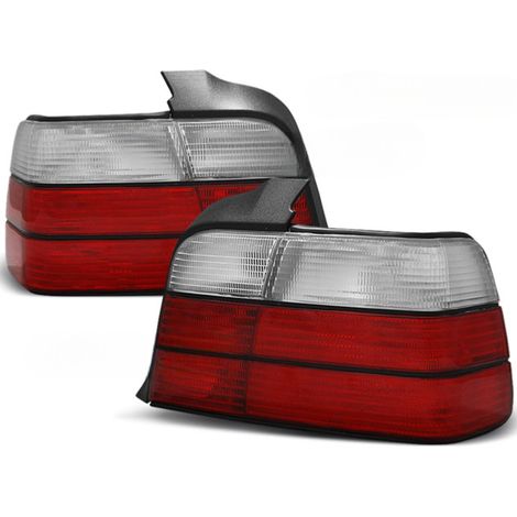 Paire feux arriere BMW serie 3 E36 Berline de 1990 a 1999 Look M3 rouge blanc-27335677