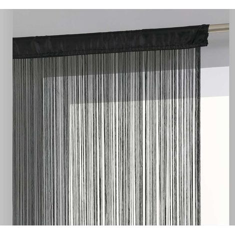 Mosquito net 100 x 200 cm – made of nylon and plastic – black – to delimit spaces and prevent insects from entering (1/5)