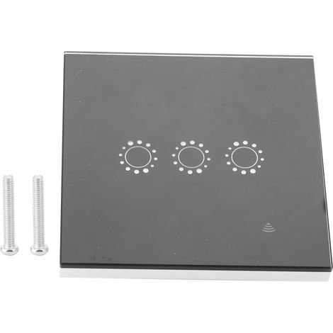 Interrupteur tactile intelligent WiFi, commande à distance et vocale, compatible APP, 95-250V 10A, norme UE (1/5)