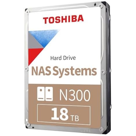 Toshiba 18TB N300 NAS Internal HDD Bulk