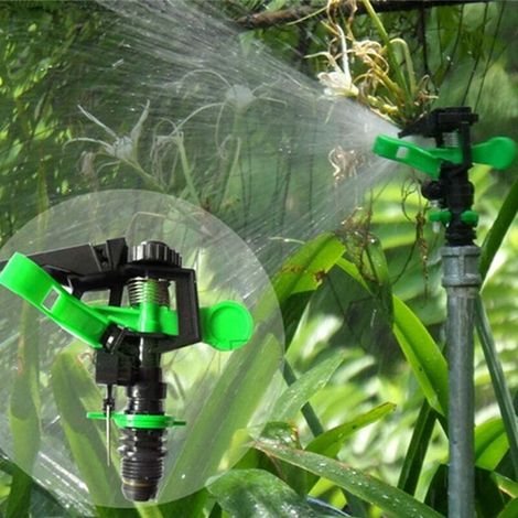 Gartenbewässerungswerkzeug, Rasenbewässerung, robuste Gartengeräte, Rotationssprühregner, Bewässerungsdüse, Tropfer, Pflanzenbewässerung, 3-teiliges Set (1/4)