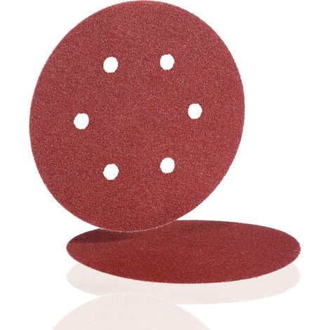 Disque abrasif papier velcro BW 115 - Ø 150 Grain 220 - 6 Trous - HERMES - 6547151