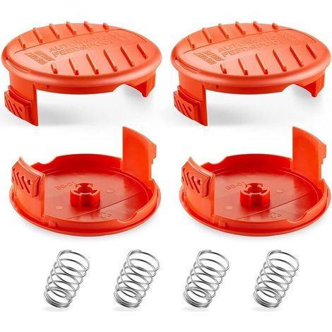 4 Couvercles de bobine et ressorts, capuchon de bobine pour BLACK+DECKER AFS (RC100P) (1/5)