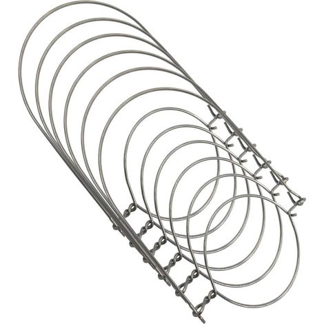 Wire Handle - Stainless Steel - For Wide Mouth Mason Jars - 7.6 cm Internal Diameter - 6 Pack (1/5)