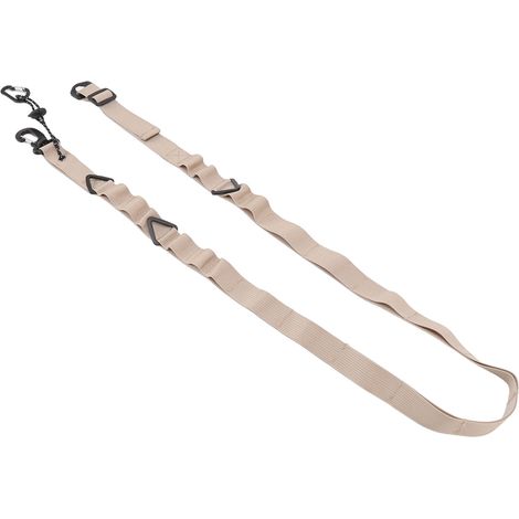 Verstellbarer Schultergurt aus Canvas mit 24 Löchern, multifunktionale Wäscheleine zum Aufhängen von Campingkleidung, khakifarben (1/5)