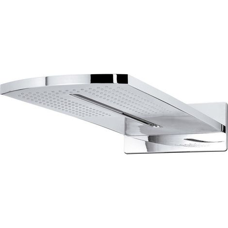 Soffione Doccia Blade a muro ottone/ABS cromato 2 getti (1/2)