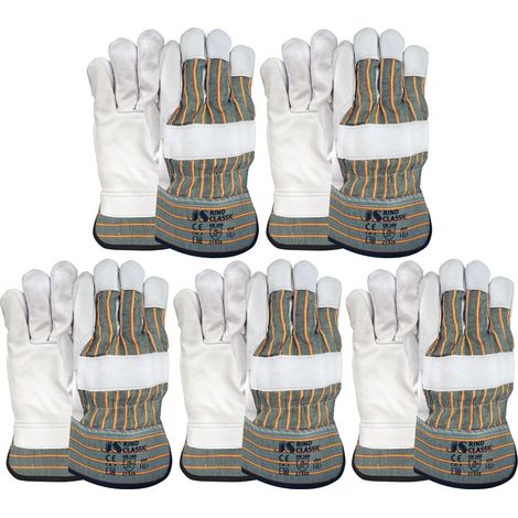 Arbeitshandschuh Staffl Leder Rind Classic Rindsvollleder Gr. 10,5  5 Paar