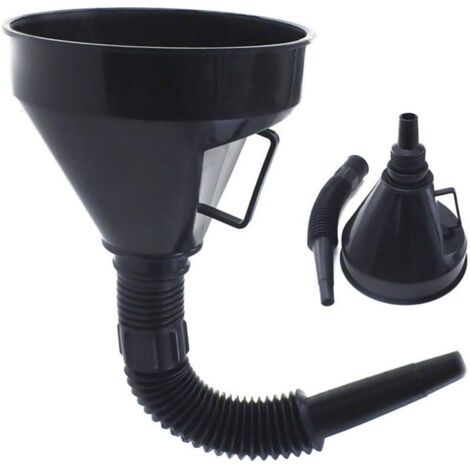 Yarona Entonnoir de Carburant de Bouche avec poignée, Grands entonnoirs en Plastique Entonnoir de Filtre à Essence de Voiture Bec Flexible pour Outils d'urgence d'entonnoir de ravitaillement en Eau (1/5)