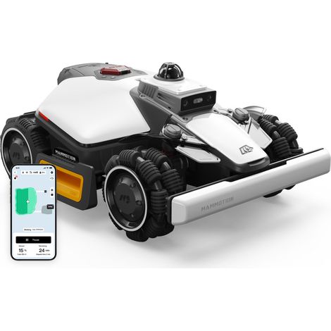 MAMMOTION LUBA Mini 2 AWD 1500 Robot Tondeuse sans fil périphérique, LiDAR+AI Vision+NetRTK, Pentes 80%, Jusqu’à 1500 m² (1/5)