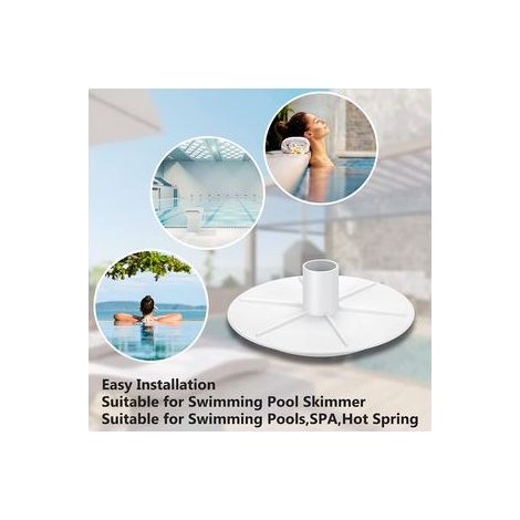 Couvercle compatible Pentair 8 pouces – Pour skimmer S15 et S20 – Capot d aspiration de remplacement – Pièce étanche et durable (1/5)