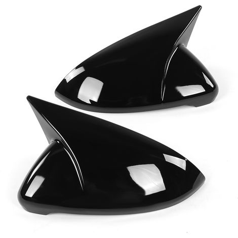 Rétroviseurs Extérieurs Coques Capots de Protection Noirs Brillants Compatibles VW Golf 7 R 2013-2020 Lot de 2 (1/5)