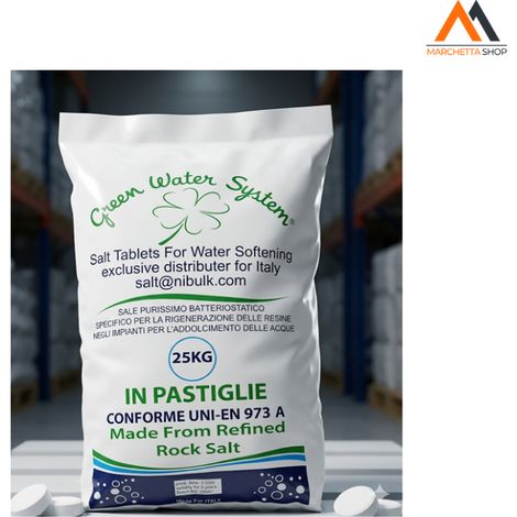 SALE PER ADDOLCITORE IN PASTIGLIE SACCO DA 25KG
