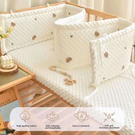 Tour De Lit - Maille Respirante Polyester - Pour Berceau Standard - 240x28 Cm - 1 Pièce (1/5)
